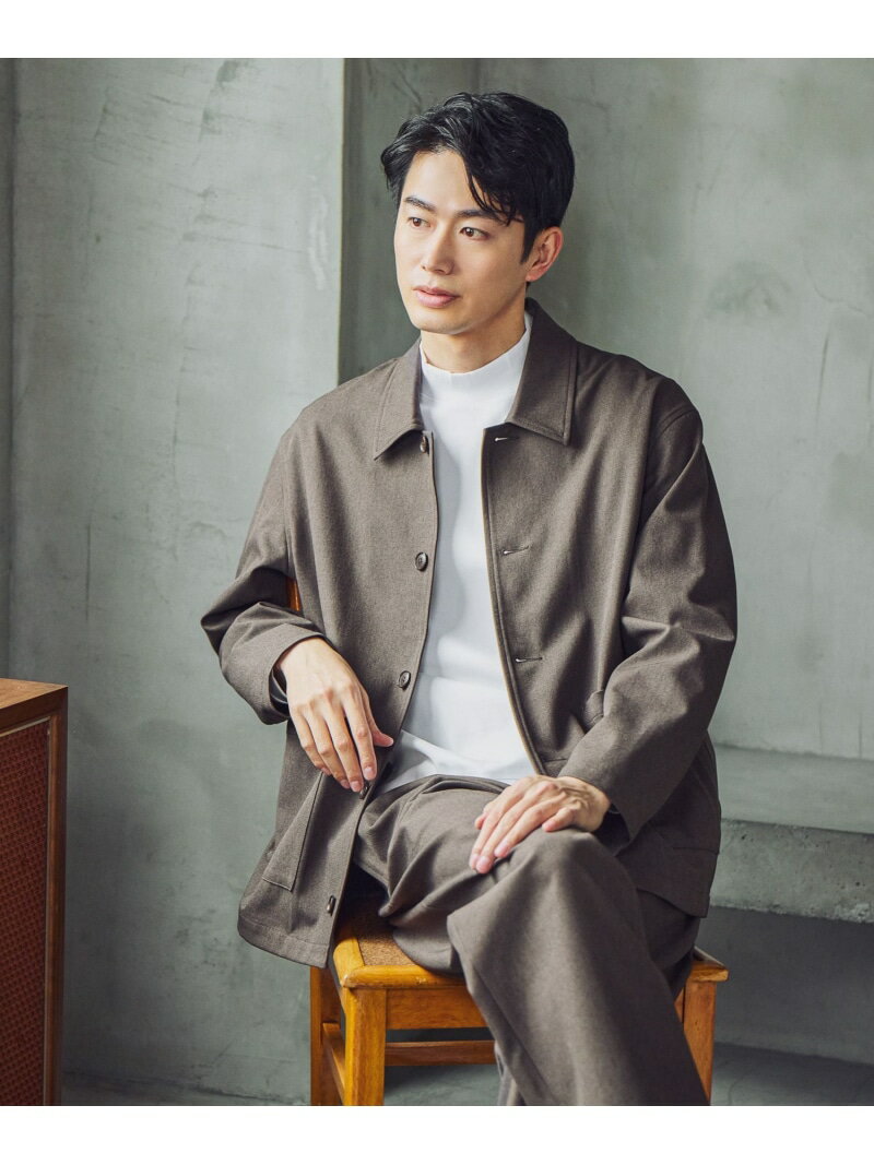 SOLOTEX(R)お手入れらくらく/シャツジャケット/636142 GLOBAL WORK グローバルワーク トップス その他のトップス ブラウン ネイビー グレー【送料無料】[Rakuten Fashion]