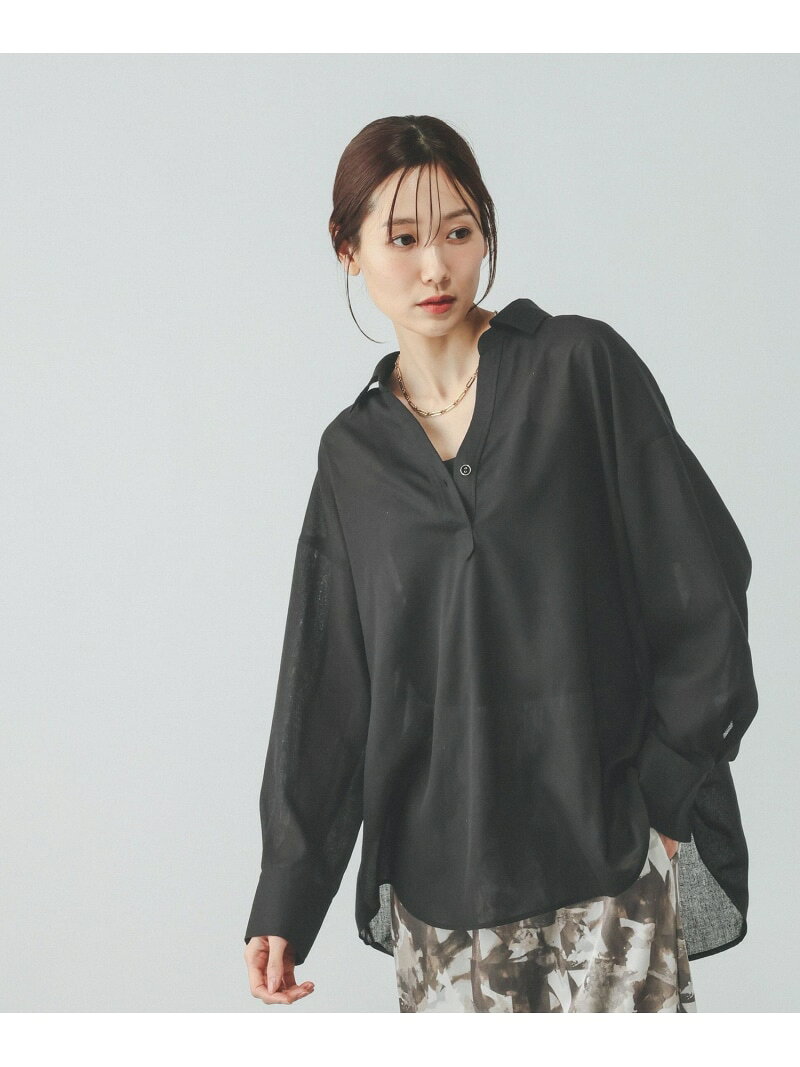 【SALE／40%OFF】イージーケアリネンスキッパー/611203 GLOBAL WORK グローバルワーク トップス シャツ・ブラウス ブルー ブラック グレー ブラウン ネイビー【RBA_E】[Rakuten Fashion] globalwork-10023305 GLOBAL WORK/グローバルワーク サンプル画像2