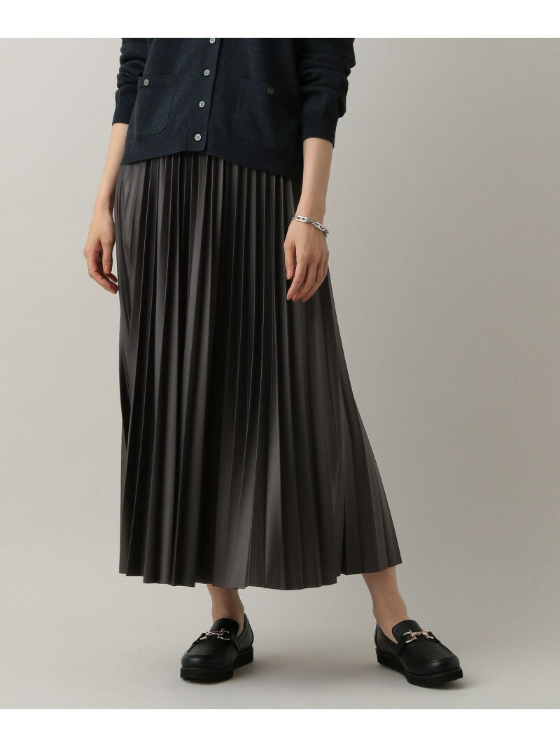【SALE／50%OFF】MATINEE LINE/レザーライクプリーツスカート/583858 GLOBAL WORK グローバルワーク スカート ロング・マキシスカート グレー ブラック ブラウン【RBA_E】[Rakuten Fashion] globalwork-10021805 GLOBAL WORK/グローバルワーク サンプル画像2