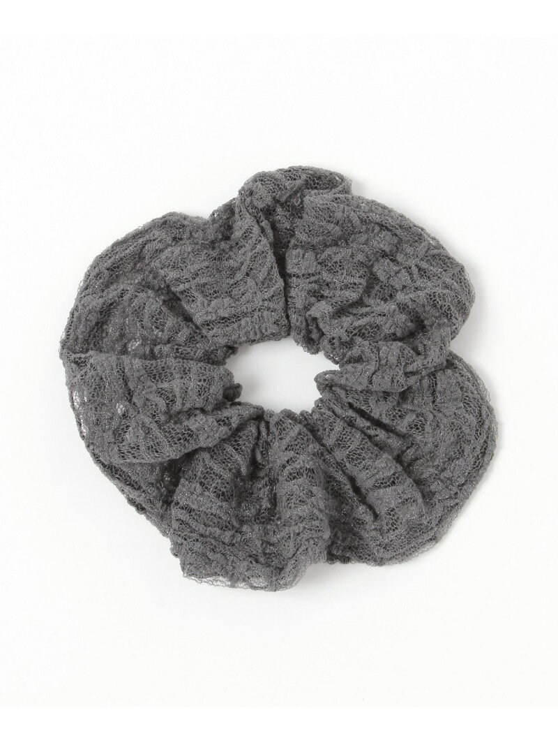 【SALE／60%OFF】ラメ刺繍シュシュ/663248 GLOBAL WORK グローバルワーク ヘアアクセサリー ヘアゴム ブラック グレー【RBA_E】[Rakuten Fashion] globalwork-10023315 GLOBAL WORK/グローバルワーク パッケージ画像