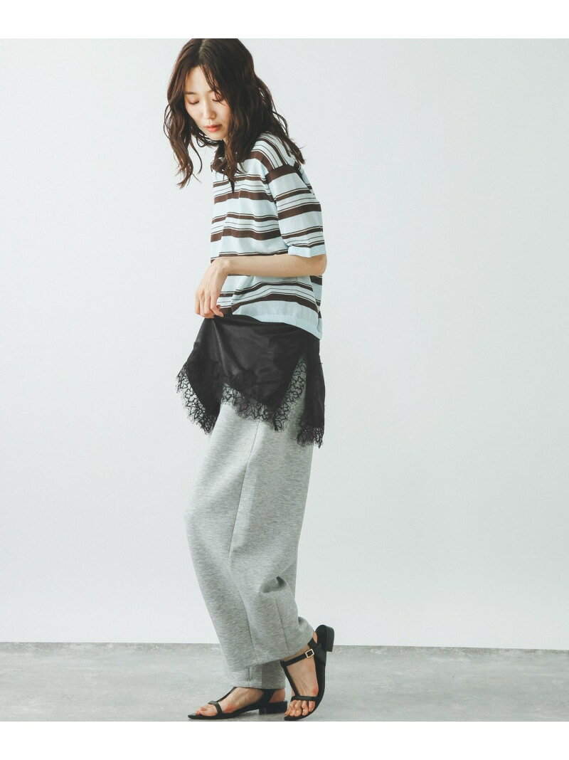 レーススリットビスチェ/ベルト/733189 GLOBAL WORK グローバルワーク トップス ベスト・ジレ ホワイト ブラック[Rakuten Fashion] globalwork-10023578 GLOBAL WORK/グローバルワーク サンプル画像2