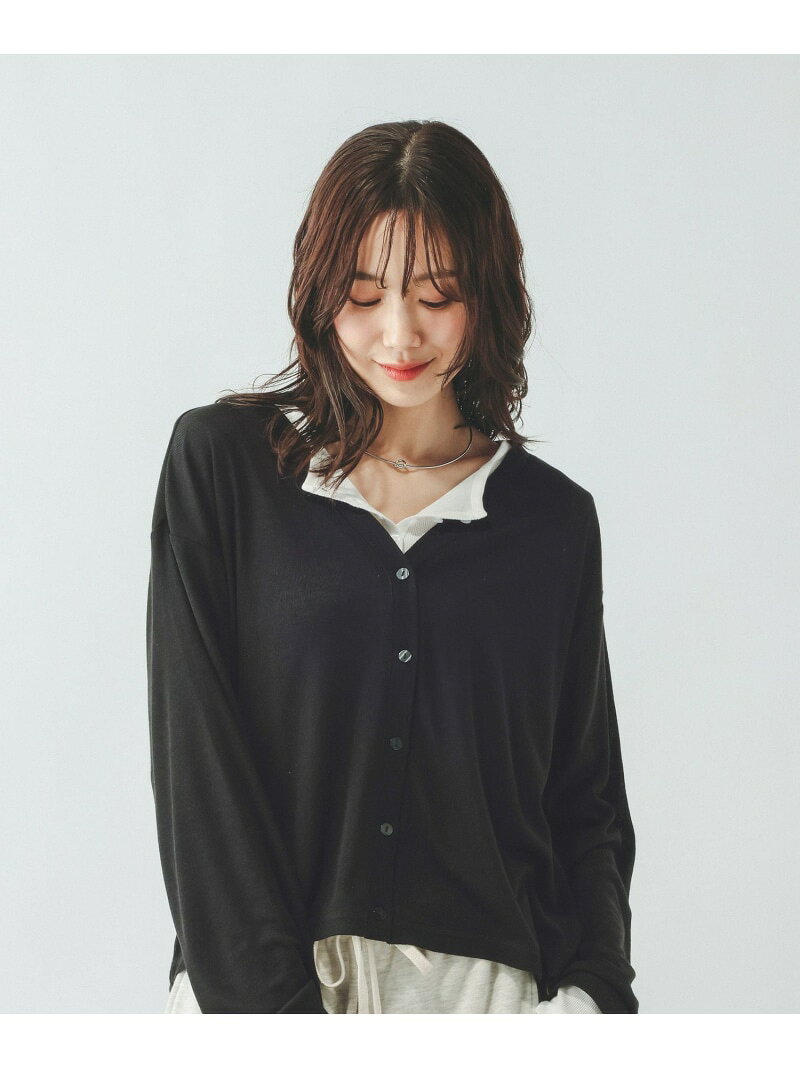 【SALE／50%OFF】UVカットカーデ/636776 GLOBAL WORK グローバルワーク トップス カーディガン ブラック ベージュ ブラウン オレンジ グレー【RBA_E】[Rakuten Fashion] globalwork-10023068 GLOBAL WORK/グローバルワーク サンプル画像2