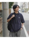 【SALE/50%OFF】カレッジ刺繍ポロシャツ/AND YUA ANY/452258 GLOBAL WORK グローバルワーク トップス ポロシャツ グレー ...