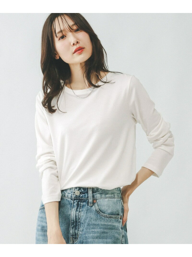 【SALE／40%OFF】Fffit エフィット/やわらかストレッチT長袖/291137 GLOBAL WORK グローバルワーク トップス カットソー・Tシャツ ブラウン グレー ブラック ブルー ホワイト【RBA_E】[Rakuten Fashion] globalwork-10020681 GLOBAL WORK/グローバルワーク サンプル画像2