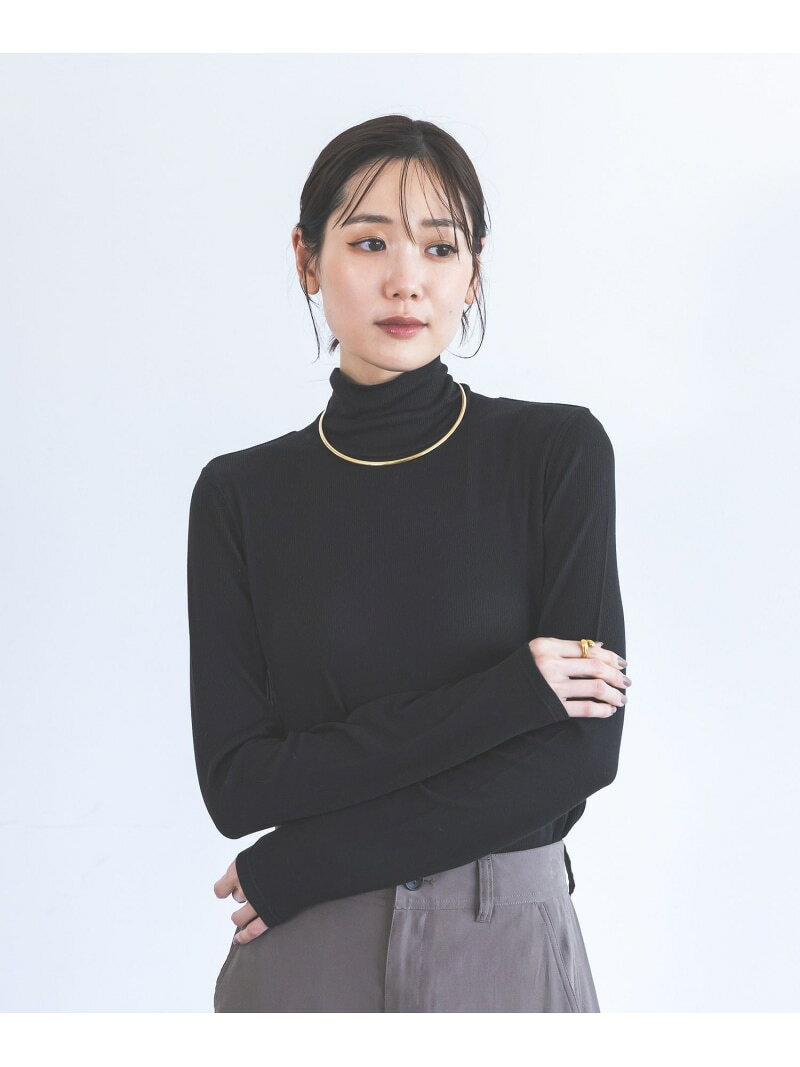 ウールテンセルハイネックプルオーバー/797335 GLOBAL WORK グローバルワーク トップス カットソー・Tシャツ ブルー ワインレッド ブラウン カーキグリーン ホワイト ブラック グレー ピンク[Rakuten Fashion] globalwork-10024496 GLOBAL WORK/グローバルワーク サンプル画像2