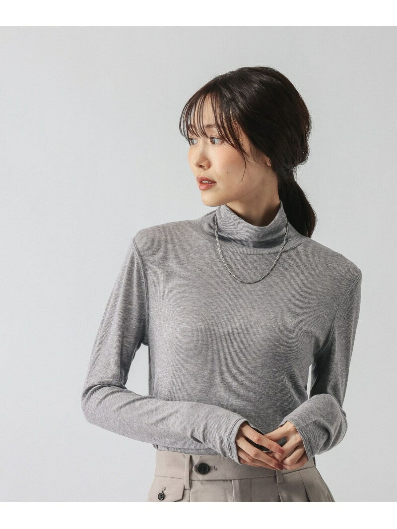 ウールテンセルハイネックプルオーバー/797335 GLOBAL WORK グローバルワーク トップス カットソー・Tシャツ ブルー ワインレッド ブラウン カーキグリーン ホワイト ブラック グレー ピンク[Rakuten Fashion] globalwork-10024496 GLOBAL WORK/グローバルワーク サンプル画像3
