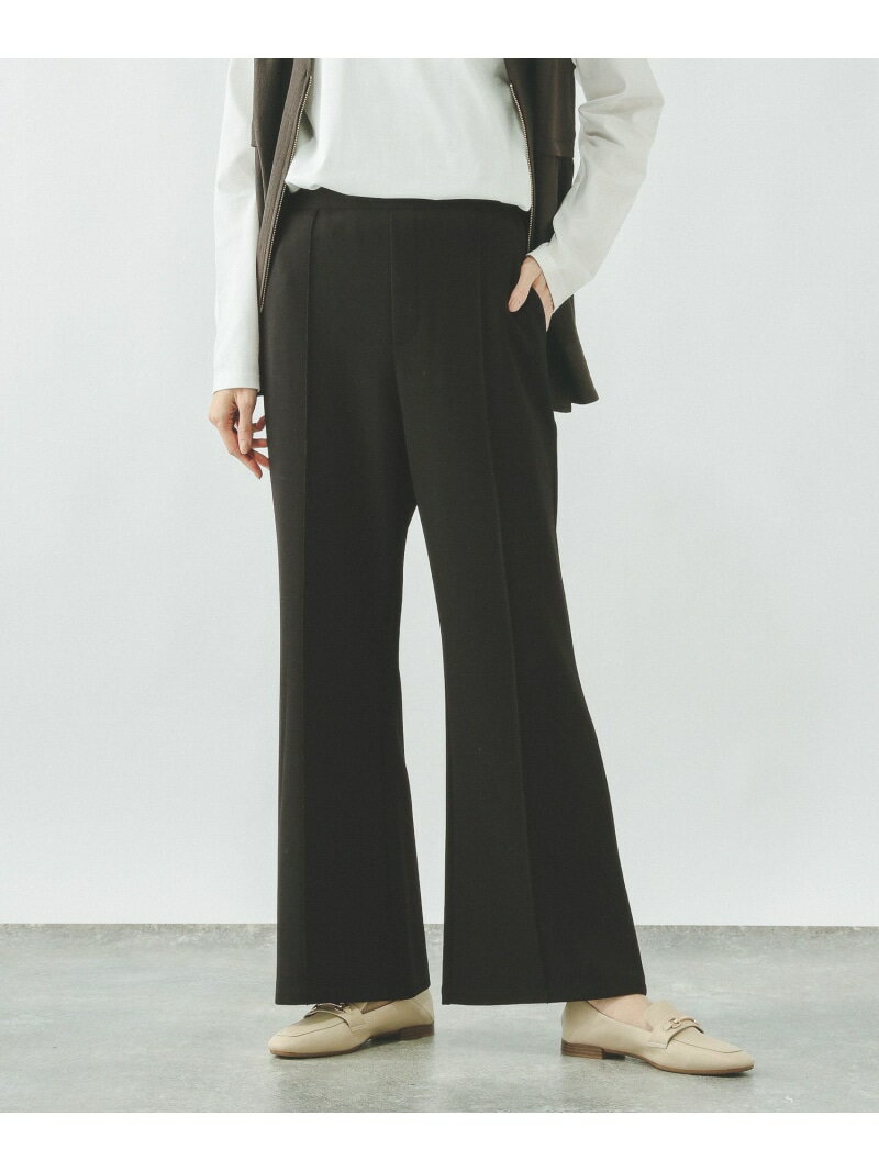 イージーケアストレッチ/フレアパンツ/634308 GLOBAL WORK グローバルワーク パンツ その他のパンツ ブラック ベージュ ブラウン【先行予約】*[Rakuten Fashion]
