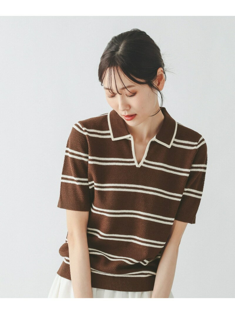 【SALE／30%OFF】クロシェ風スキッパープルオーバー/665840 GLOBAL WORK グローバルワーク トップス ニット ブラウン ホワイト【RBA_E】[Rakuten Fashion] globalwork-10023507 GLOBAL WORK/グローバルワーク サンプル画像2