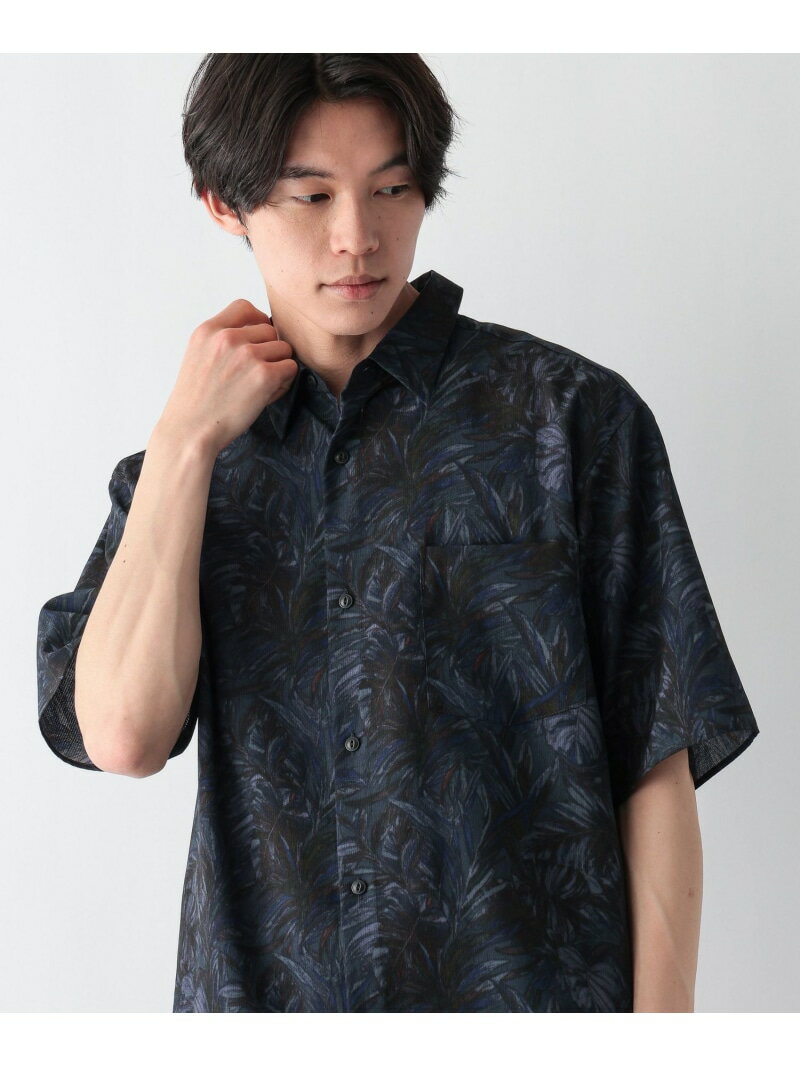 乐天商城 - カイテキサマーシャツ/柄/638150 GLOBAL WORK グローバルワーク トップス シャツ・ブラウス ブラック ネイビー【送料無料】[Rakuten Fashion]
