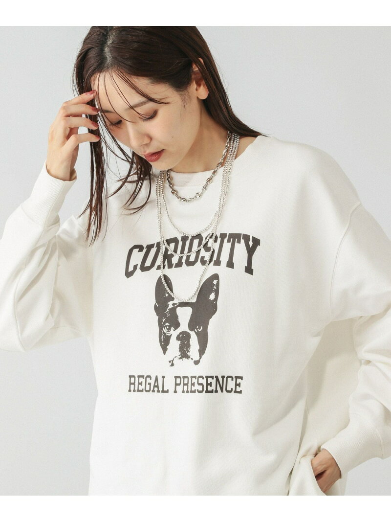 【SALE／40%OFF】乾きやすいプリントスウェット/580953 GLOBAL WORK グローバルワーク トップス スウェット・トレーナー ホワイト ブラック ネイビー グレー ブラウン【RBA_E】[Rakuten Fashion] globalwork-10022144 GLOBAL WORK/グローバルワーク サンプル画像2