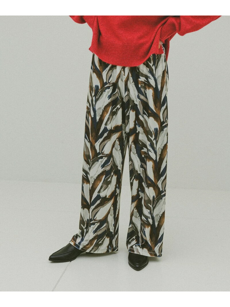 【SALE／50%OFF】ベロアプリントイージーパンツ/634503 GLOBAL WORK グローバルワーク パンツ その他のパンツ ブラウン グレー ブラック【RBA_E】[Rakuten Fashion] globalwork-10022440 GLOBAL WORK/グローバルワーク サンプル画像2