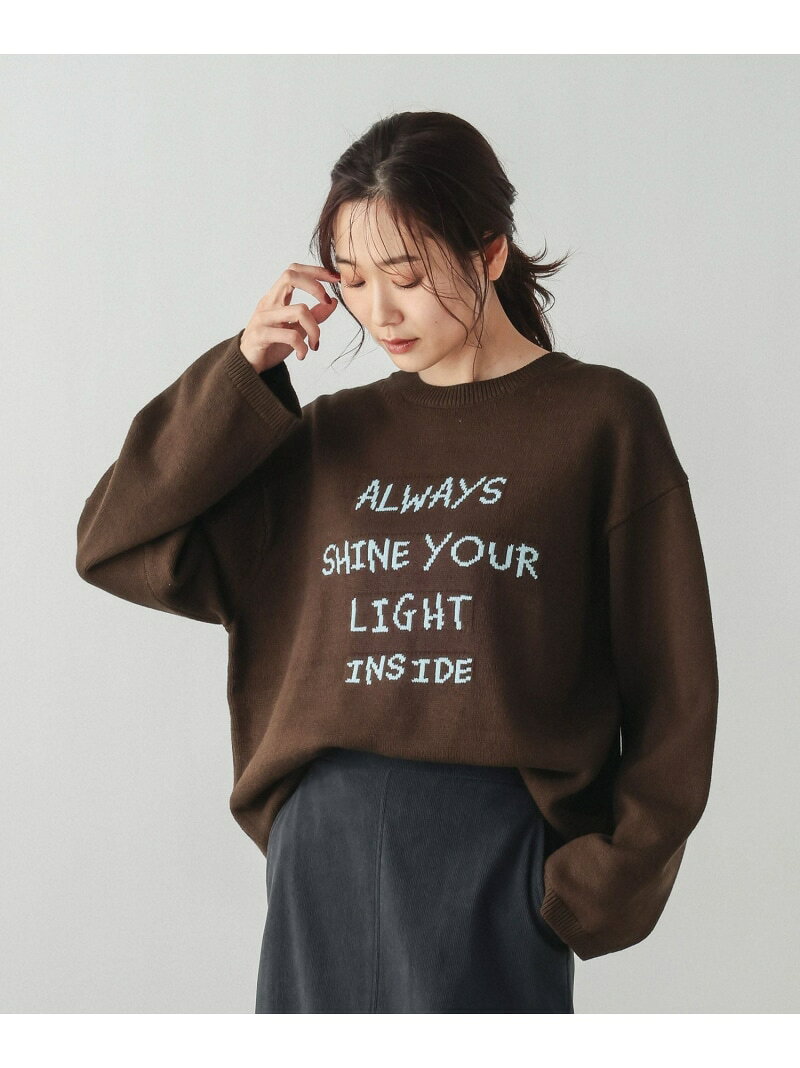 【SALE／52%OFF】毛玉になりにくいロゴプルオーバー/612328 GLOBAL WORK グローバルワーク トップス ニット ブラウン グレー【RBA_E】[Rakuten Fashion] globalwork-10022442 GLOBAL WORK/グローバルワーク サンプル画像3