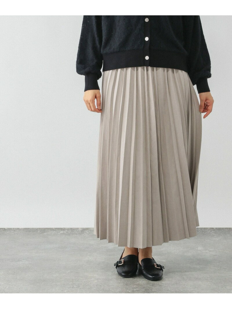 【SALE／20%OFF】ピーチサテンプリーツスカート/一部店舗限定/593379 GLOBAL WORK グローバルワーク スカート ロング・マキシスカート グレー ブラウン ブラック【RBA_E】【送料無料】[Rakuten Fashion] globalwork-10021874 GLOBAL WORK/グローバルワーク サンプル画像2