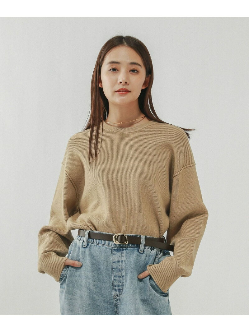 【SALE／60%OFF】メルティアゼクループルオーバー/611262 GLOBAL WORK グローバルワーク トップス ニット イエロー ブラウン ネイビー【RBA_E】[Rakuten Fashion] globalwork-10022441 GLOBAL WORK/グローバルワーク サンプル画像2