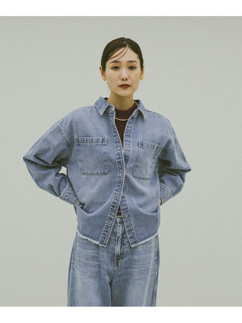 GOODデニムシャツ長袖/624968 GLOBAL WORK グローバルワーク トップス シャツ・ブラウス ブルー【先行予約】*【送料無料】[Rakuten Fashion]