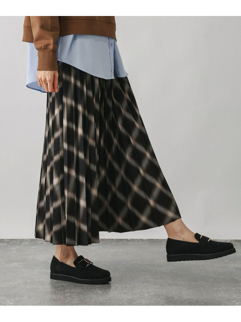 【SALE／50%OFF】イージーケアプリーツスカート/593329 GLOBAL WORK グローバルワーク スカート ロング・マキシスカート ブラック ネイビー ブラウン グレー【RBA_E】[Rakuten Fashion] globalwork-10022145 GLOBAL WORK/グローバルワーク サンプル画像2
