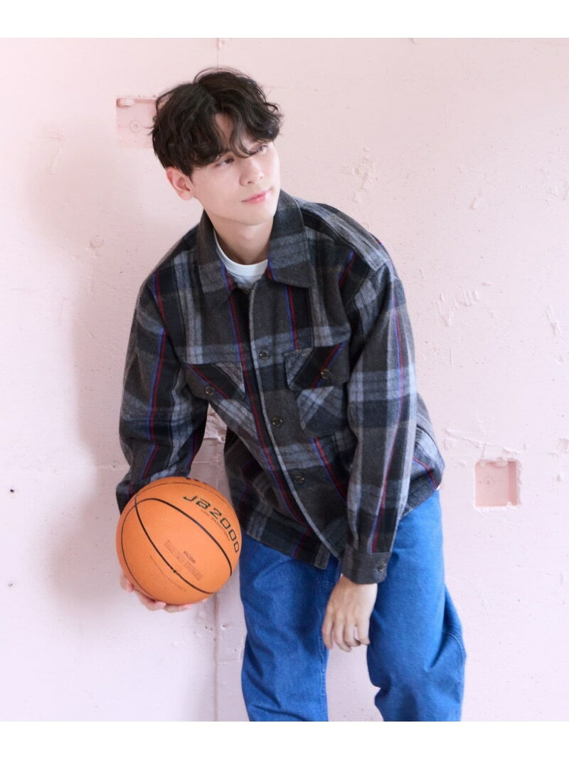 【BEVERLY HILLS POLO CLUB】UNISEX/シャギーチェックシャツ/685512 GLOBAL WORK グローバルワーク トップス シャツ・ブラウス ブルー グリーン ブラック【送料無料】[Rakuten Fashion] globalwork-10024397 GLOBAL WORK/グローバルワーク サンプル画像2