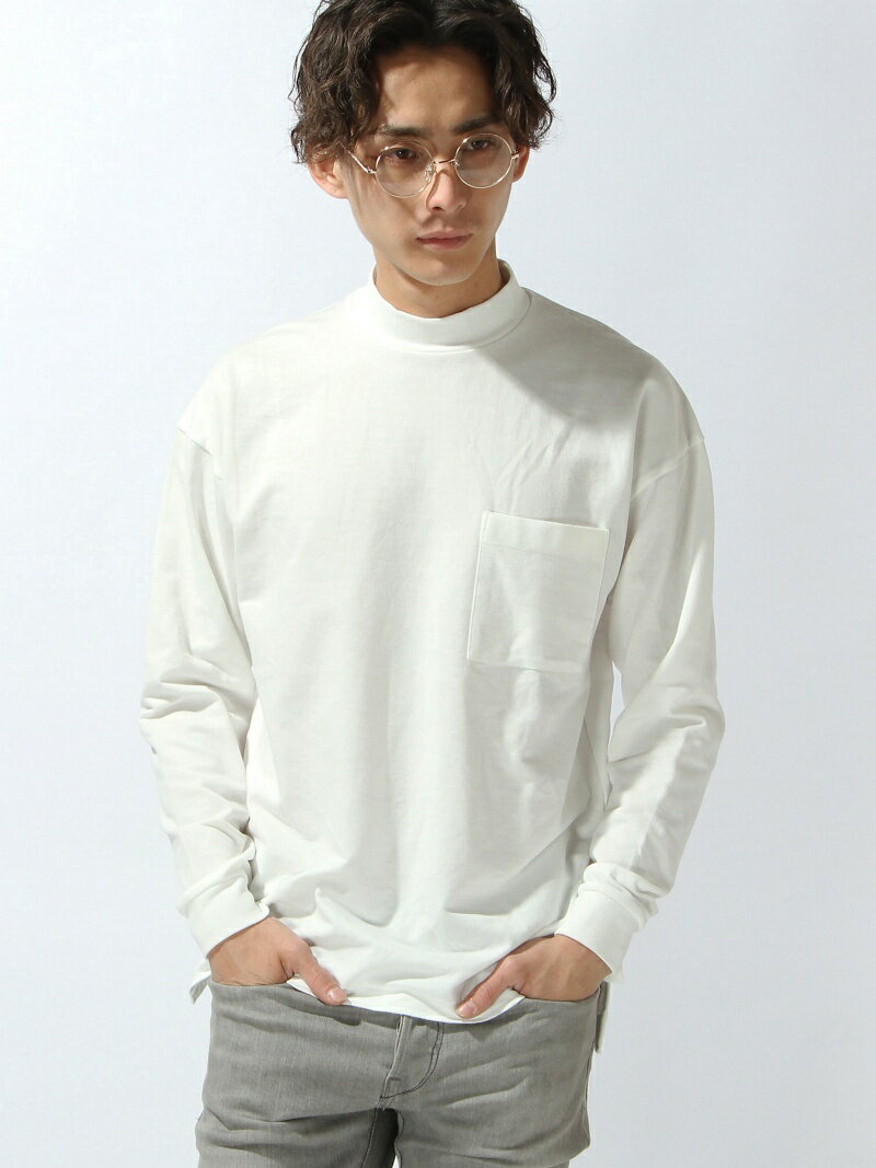 【SALE／50%OFF】【メンズ】TCインレイモックネックLST GLOBAL WORK グローバルワーク トップス その他のトップス グレー ホワイト【RBA_E】[Rakuten Fashion]