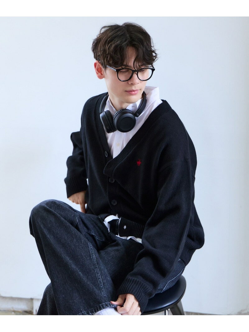 【BEVERLY HILLS POLO CLUB】UNISEX/Vネックカーディガン/685692 GLOBAL WORK グローバルワーク トップス カーディガン ブラック ブルー【送料無料】[Rakuten Fashion] globalwork-10024398 GLOBAL WORK/グローバルワーク パッケージ画像