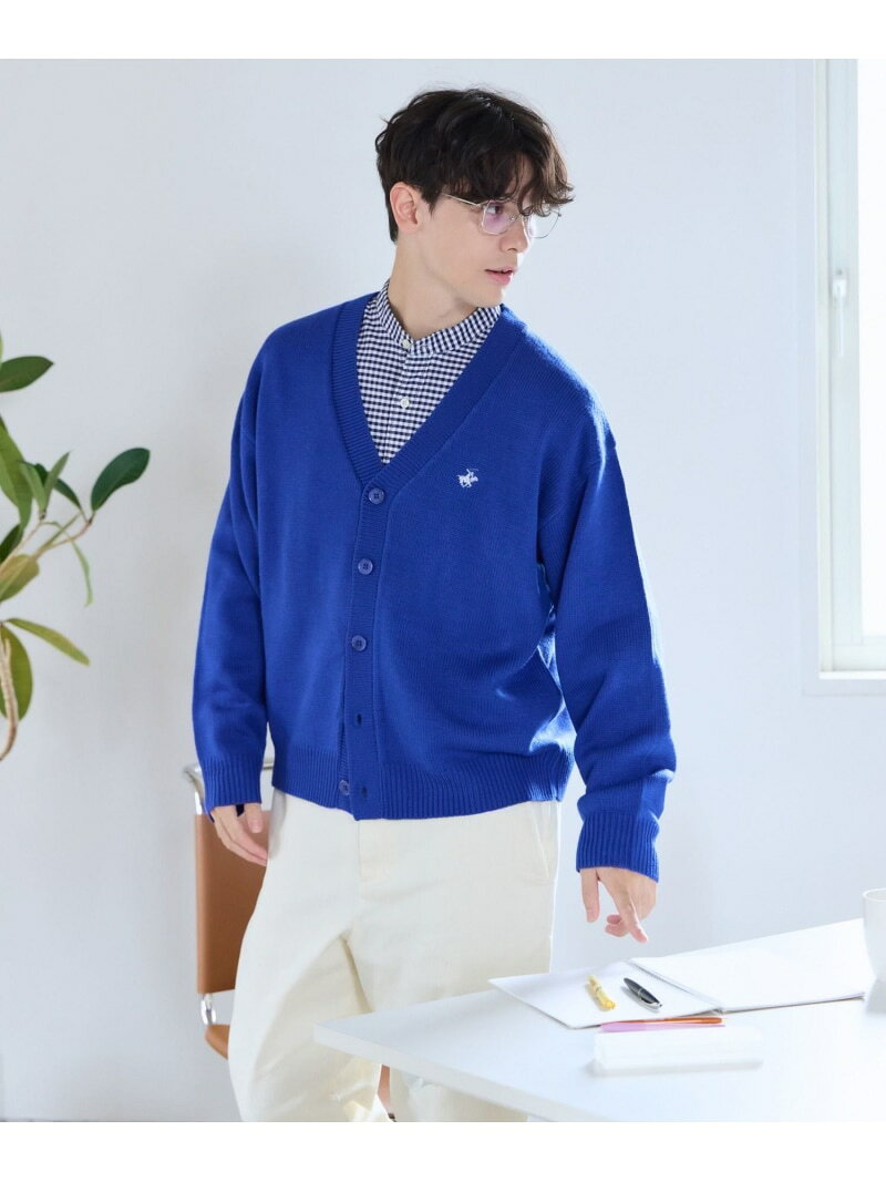 【BEVERLY HILLS POLO CLUB】UNISEX/Vネックカーディガン/685692 GLOBAL WORK グローバルワーク トップス カーディガン ブラック ブルー【送料無料】[Rakuten Fashion] globalwork-10024398 GLOBAL WORK/グローバルワーク サンプル画像2