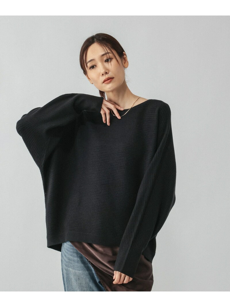 カシミヤタッチドルマンプルオーバー/758648 GLOBAL WORK グローバルワーク トップス ニット ブラック ワインレッド【送料無料】[Rakuten Fashion] globalwork-10024381 GLOBAL WORK/グローバルワーク サンプル画像2