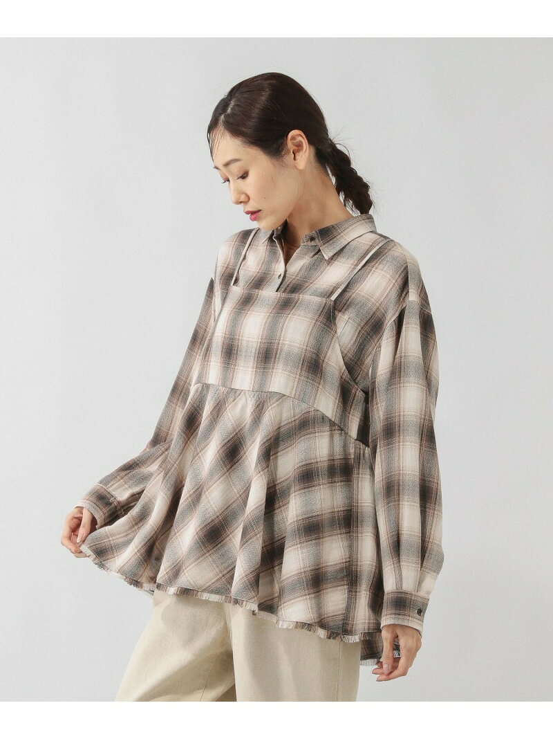 【SALE／20%OFF】フリンジチェックビスチェ/633904 GLOBAL WORK グローバルワーク トップス ベスト・ジレ ブラック ブラウン ブルー【RBA_E】[Rakuten Fashion] globalwork-10022603 GLOBAL WORK/グローバルワーク サンプル画像2