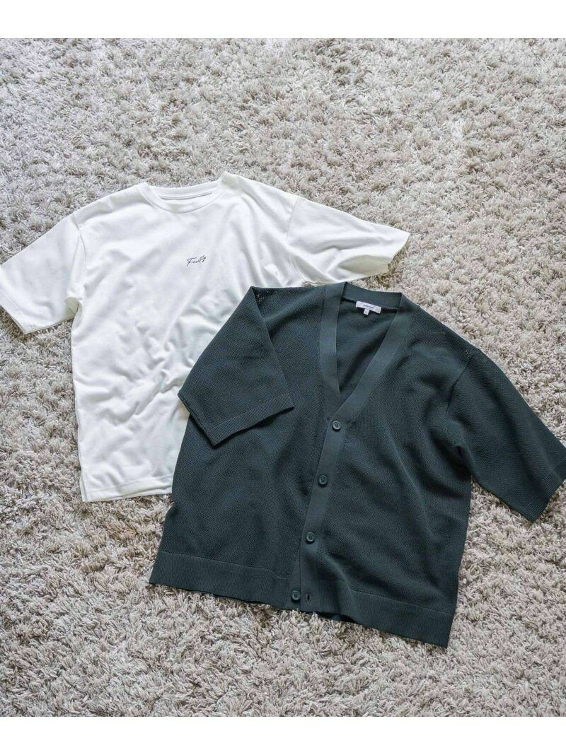 樂天商城 - 【SALE／30%OFF】トクトク2SET/カーデ5分袖&プリントT/579564 GLOBAL WORK グローバルワーク トップス カットソー・Tシャツ ホワイト グリーン ネイビー【RBA_E】【送料無料】[Rakuten Fashion]