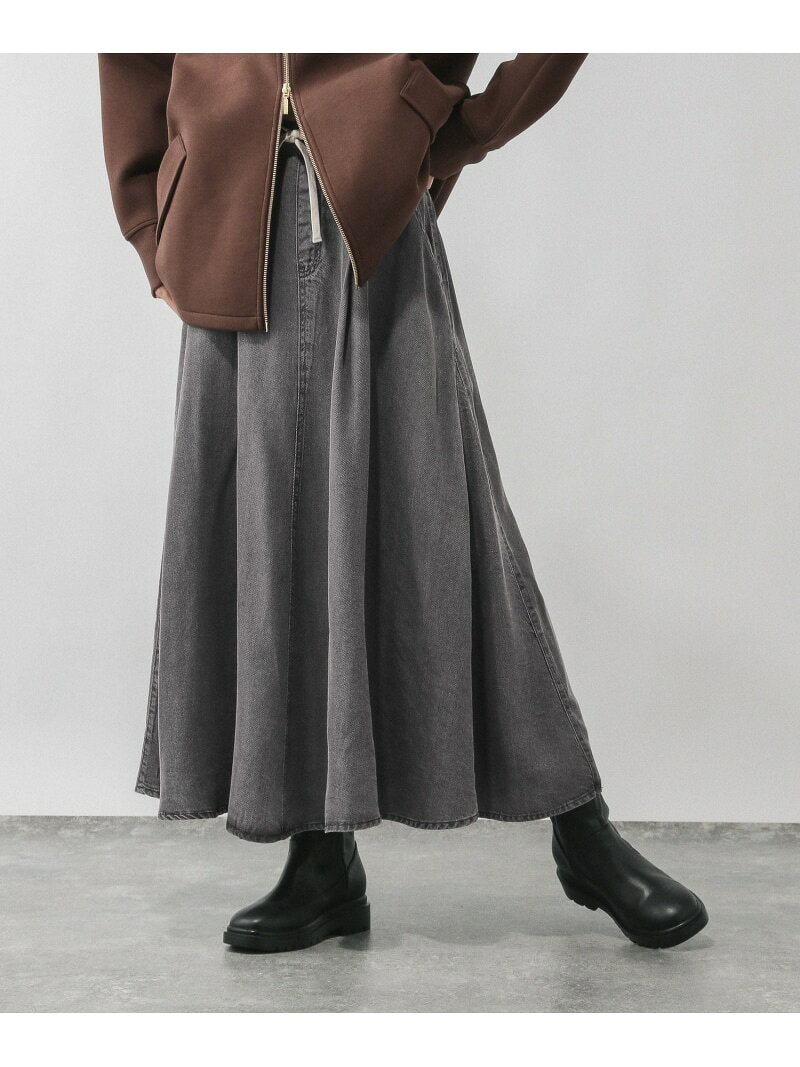 【SALE／30%OFF】エアリーリラックスデニムスカート/636807 GLOBAL WORK グローバルワーク スカート ロング・マキシスカート ブラック ブルー【RBA_E】【送料無料】[Rakuten Fashion] globalwork-10022611 GLOBAL WORK/グローバルワーク サンプル画像2