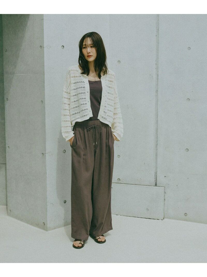 【SALE／50%OFF】クロシェ風カーデ長袖/665838 GLOBAL WORK グローバルワーク トップス ニット ホワイト ブラウン【RBA_E】[Rakuten Fashion] globalwork-10023494 GLOBAL WORK/グローバルワーク サンプル画像3