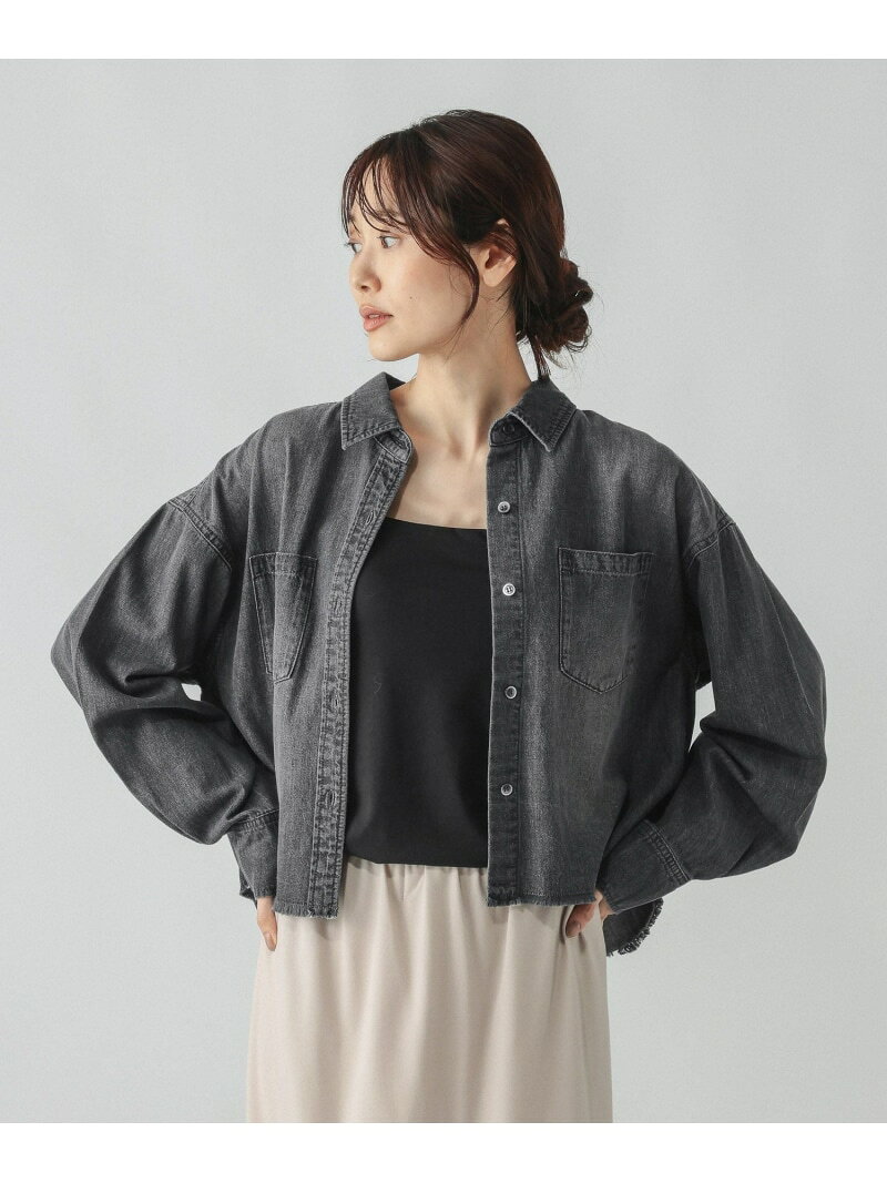 GOODデニムクロップドシャツ/797958 GLOBAL WORK グローバルワーク トップス シャツ・ブラウス ブルー グレー【先行予約】*【送料無料】[Rakuten Fashion] globalwork-10024123 GLOBAL WORK/グローバルワーク サンプル画像2