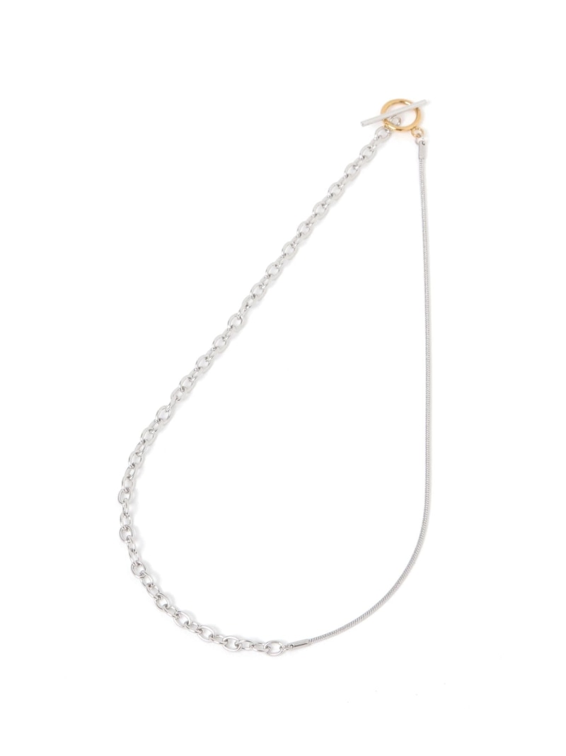 ステンレスダブルチェーンネックレス/794166 GLOBAL WORK グローバルワーク アクセサリー・腕時計 ネックレス シルバー[Rakuten Fashion] globalwork-10023715 GLOBAL WORK/グローバルワーク サンプル画像3