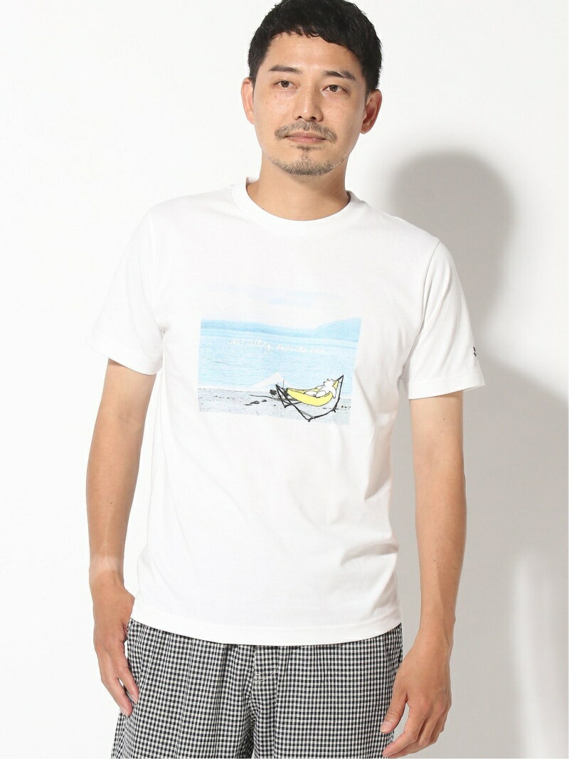 【SALE／60%OFF】(M)LOGOSプリントT/M GLOBAL WORK グローバルワーク トップス カットソー・Tシャツ ホワイト グリーン グレー ブラウン ベージュ【RBA_E】[Rakuten Fashion]のサムネイル
