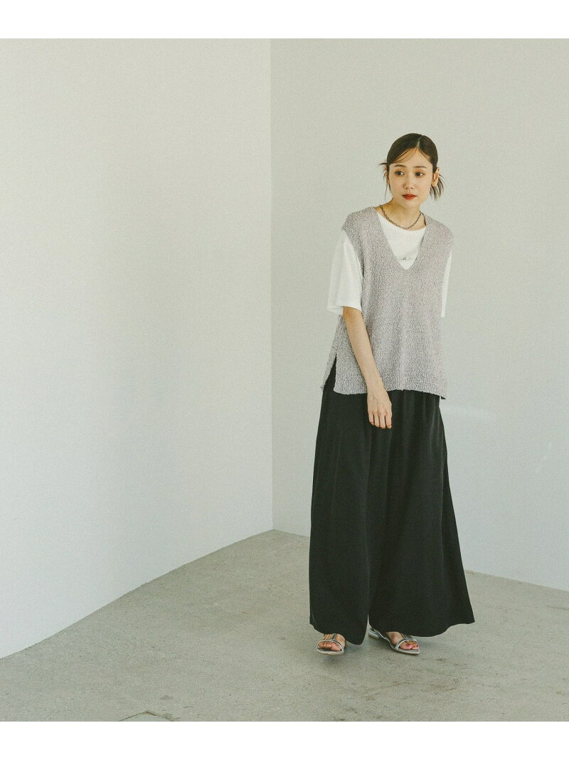 【SALE／50%OFF】シルクライクサス付きワイドパンツ/575215 GLOBAL WORK グローバルワーク パンツ その他のパンツ ブラック【RBA_E】[Rakuten Fashion] globalwork-10021667 GLOBAL WORK/グローバルワーク サンプル画像3