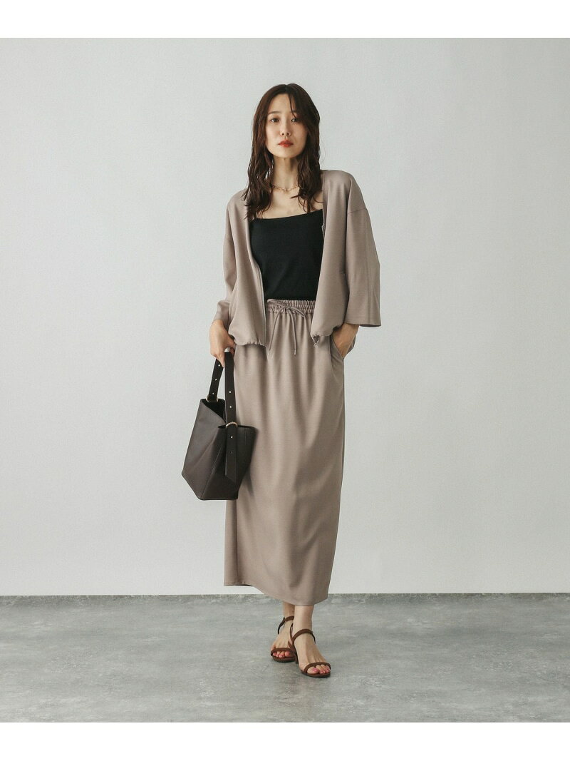 【SALE／50%OFF】シャツブルゾン*スカートセット/583901 GLOBAL WORK グローバルワーク ワンピース・ドレス その他のワンピース・ドレス グレー ブラック ベージュ【RBA_E】【送料無料】[Rakuten Fashion] globalwork-10021666 GLOBAL WORK/グローバルワーク サンプル画像3