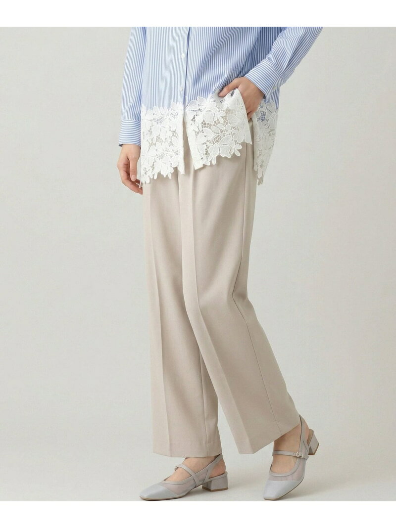【SALE／40%OFF】ウツクシルエットDRYワイドストレートパンツ/636547 GLOBAL WORK グローバルワーク パンツ その他のパンツ ブラック グレー【RBA_E】[Rakuten Fashion] globalwork-10023349 GLOBAL WORK/グローバルワーク サンプル画像3
