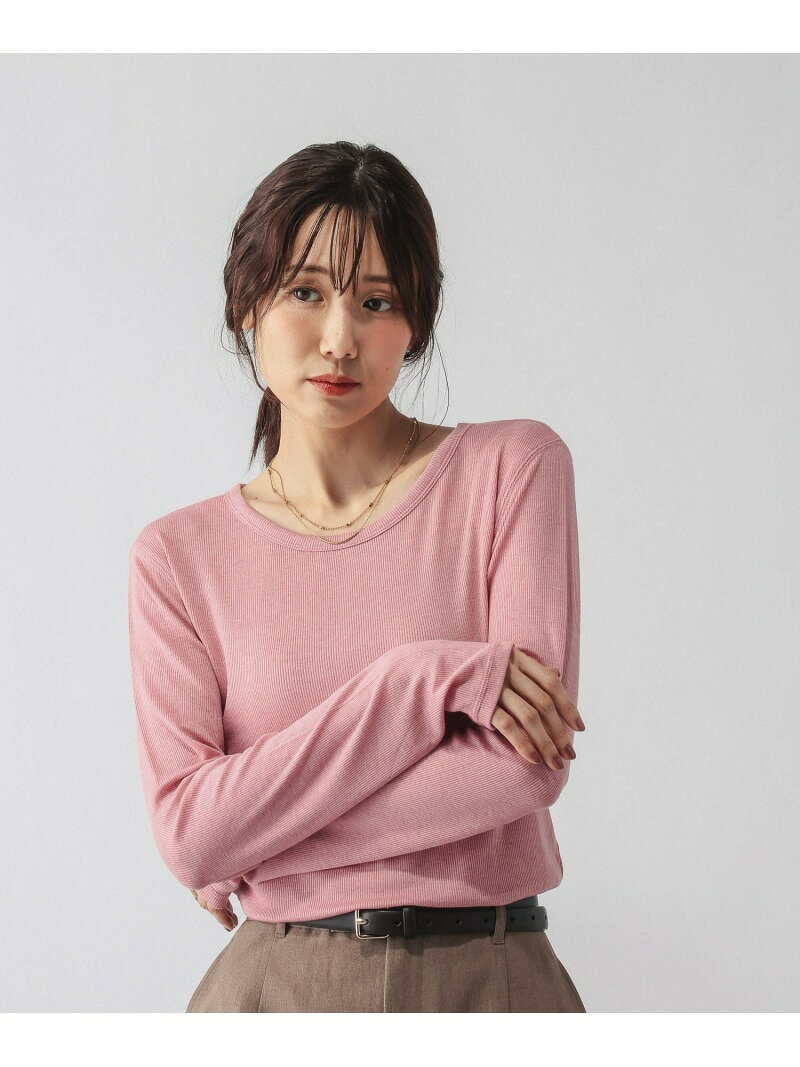 ウールテンセルクルーネックプルオーバー/797336 GLOBAL WORK グローバルワーク トップス カットソー・Tシャツ カーキグリーン ホワイト ブラック[Rakuten Fashion] globalwork-10024289 GLOBAL WORK/グローバルワーク サンプル画像3