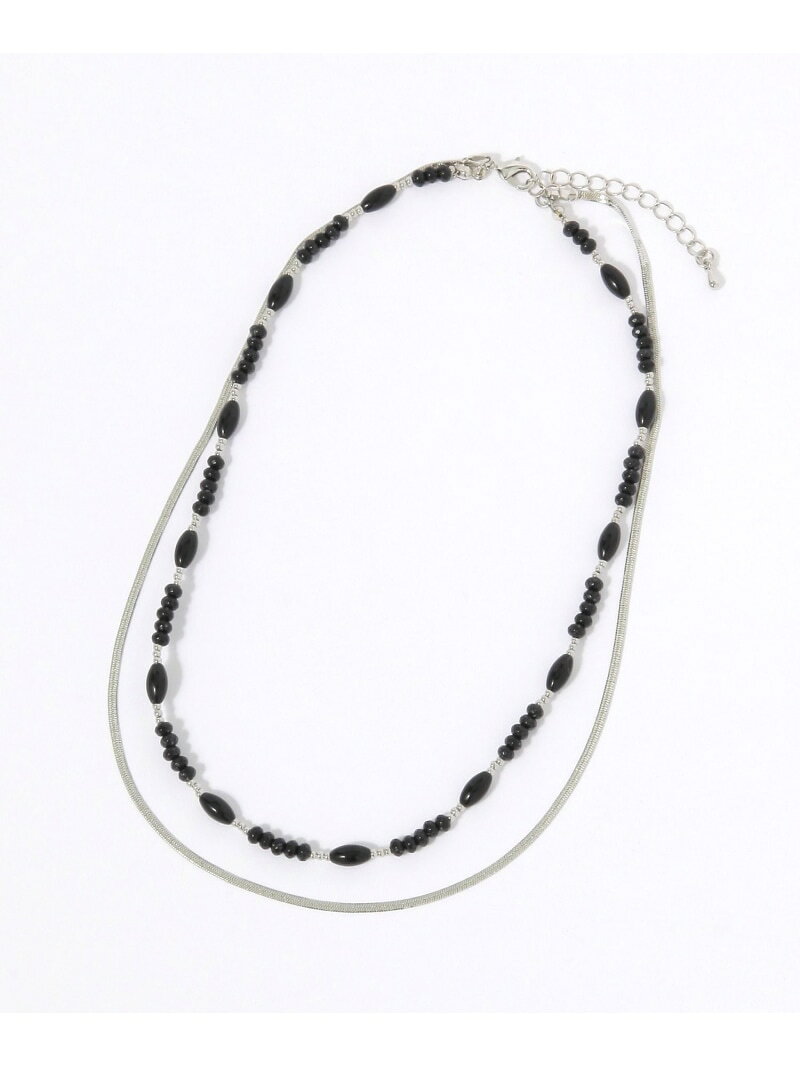 【SALE／50%OFF】オーバルビーズ2連ネックレス/663234 GLOBAL WORK グローバルワーク アクセサリー・腕時計 ネックレス ブラック【RBA_E】[Rakuten Fashion] globalwork-10023316 GLOBAL WORK/グローバルワーク サンプル画像3
