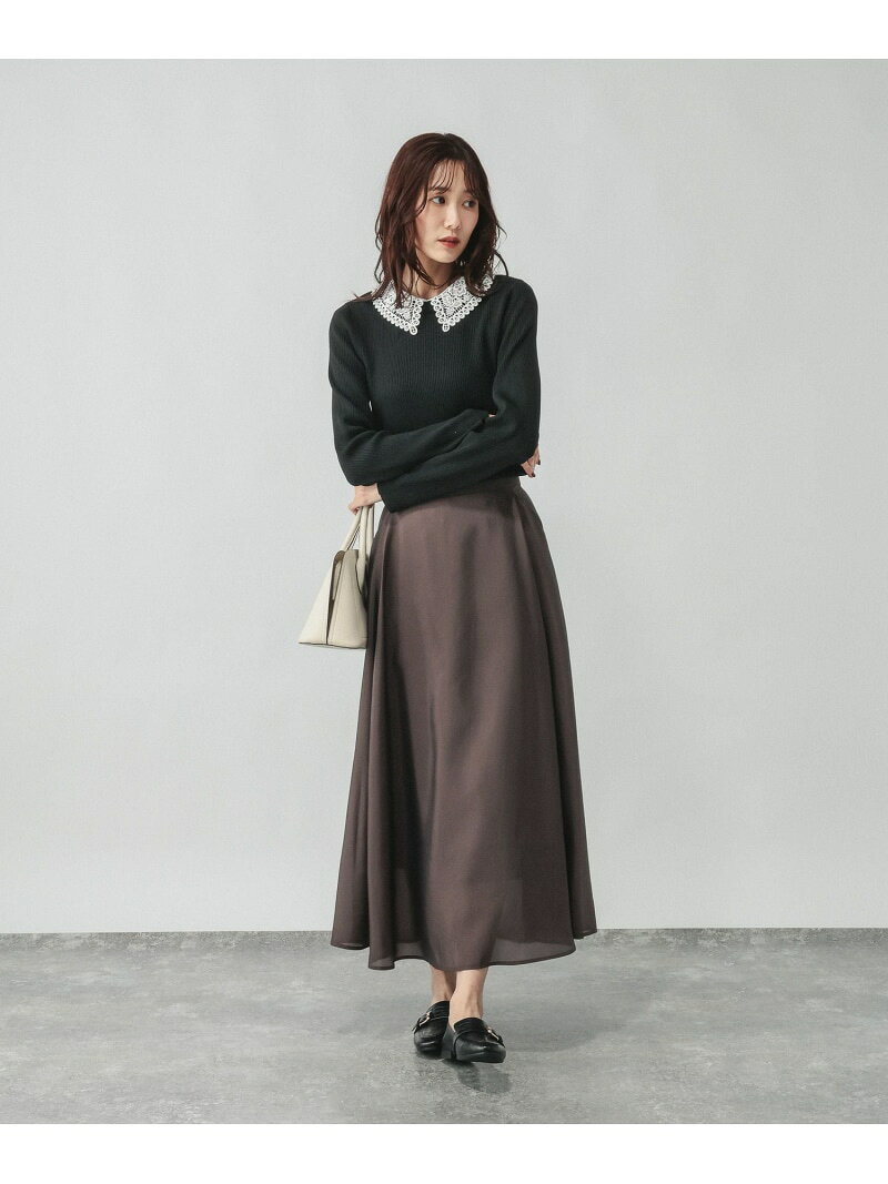 【SALE／30%OFF】リッチライトレース2WAYプルオーバー/632665 GLOBAL WORK グローバルワーク トップス ニット ネイビー ブラック【RBA_E】[Rakuten Fashion] globalwork-10022607 GLOBAL WORK/グローバルワーク サンプル画像3