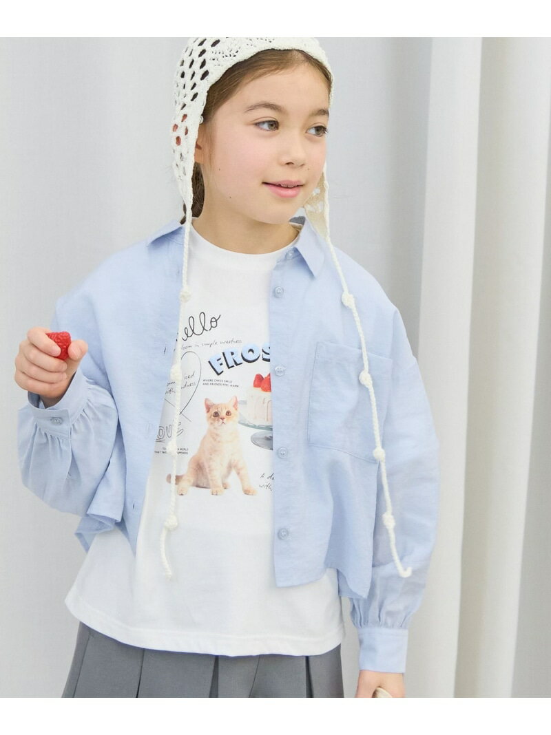 樂天商城 - サラサラシアーシャツ長袖/キッズ/655721 GLOBAL WORK グローバルワーク トップス シャツ・ブラウス ブルー イエロー ベージュ ピンク[Rakuten Fashion]