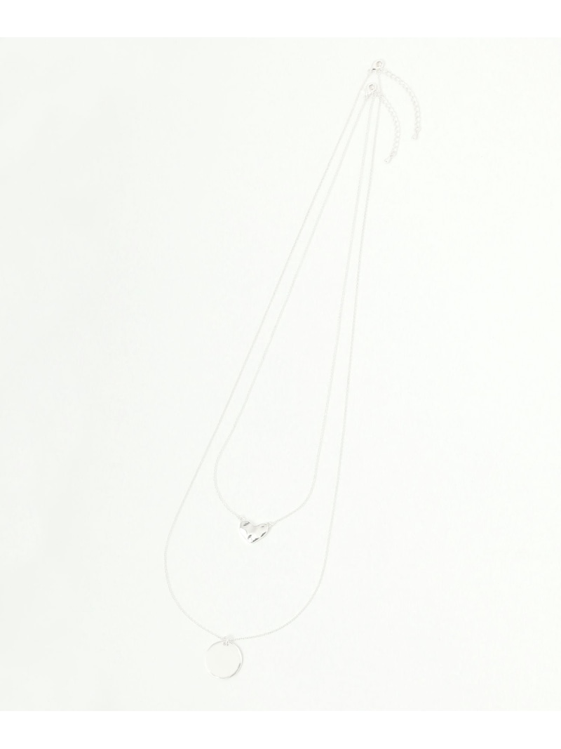 【SALE／20%OFF】小ぶりハート二連ネックレス/499186 GLOBAL WORK グローバルワーク アクセサリー・腕時計 ネックレス シルバー ゴールド【RBA_E】[Rakuten Fashion] globalwork-10021280 GLOBAL WORK/グローバルワーク サンプル画像3