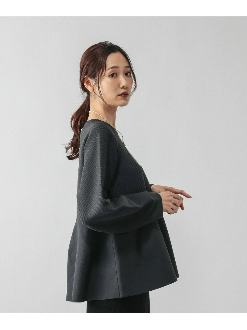 【SALE／50%OFF】リッチライトペプラムプルオーバー/632671 GLOBAL WORK グローバルワーク トップス ニット グレー ブラック ネイビー イエロー【RBA_E】[Rakuten Fashion] globalwork-10022608 GLOBAL WORK/グローバルワーク サンプル画像2