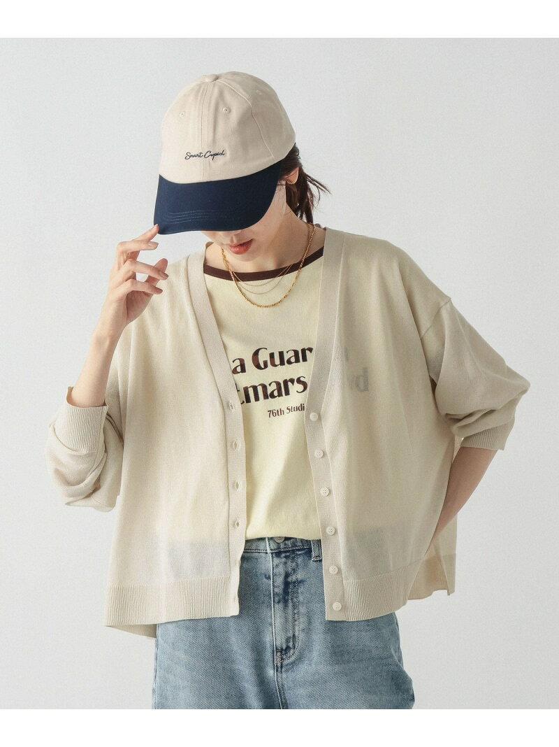 【SALE／40%OFF】リネン混シアーVネックカーディガン長袖/650269 GLOBAL WORK グローバルワーク トップス カーディガン グリーン ブラウン グレー ブラック【RBA_E】[Rakuten Fashion] globalwork-10023576 GLOBAL WORK/グローバルワーク サンプル画像3