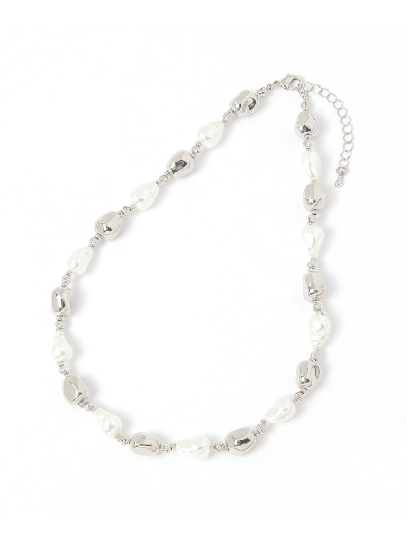 【SALE／50%OFF】ガラス変形バロックパールネックレス/637729 GLOBAL WORK グローバルワーク アクセサリー・腕時計 ネックレス シルバー ゴールド【RBA_E】[Rakuten Fashion] globalwork-10022666 GLOBAL WORK/グローバルワーク サンプル画像3