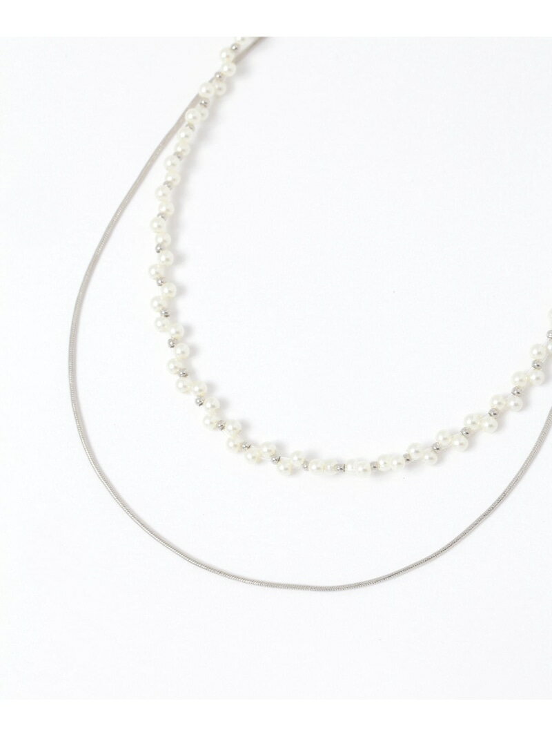乐天商城 - 華奢パール二連ネックレス/637730 GLOBAL WORK グローバルワーク アクセサリー・腕時計 ネックレス ゴールド シルバー[Rakuten Fashion]