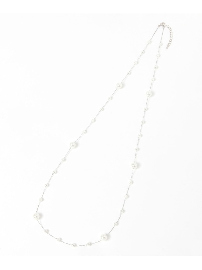 【SALE／60%OFF】ガラスパールロングネックレス/637841 GLOBAL WORK グローバルワーク アクセサリー・腕時計 ネックレス シルバー ゴールド【RBA_E】[Rakuten Fashion] globalwork-10022629 GLOBAL WORK/グローバルワーク サンプル画像3