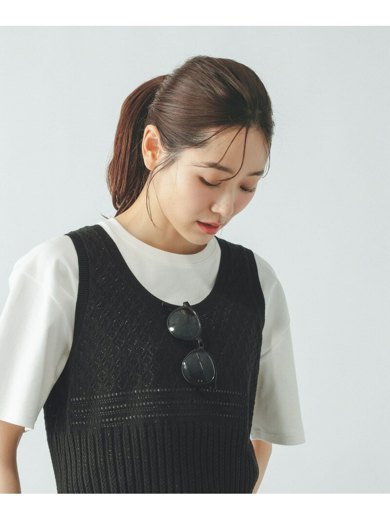 【SALE／40%OFF】レース編みベスト/642900 GLOBAL WORK グローバルワーク トップス ベスト・ジレ ホワイト ブラウン ブラック【RBA_E】[Rakuten Fashion] globalwork-10023163 GLOBAL WORK/グローバルワーク サンプル画像3