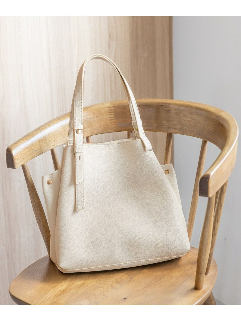 【SALE／10%OFF】スペ軽5ROOM2WAYショルダー/286829 GLOBAL WORK グローバルワーク バッグ トートバッグ ブラック ホワイト ベージュ【RBA_E】【送料無料】[Rakuten Fashion] globalwork-10020637 GLOBAL WORK/グローバルワーク サンプル画像2