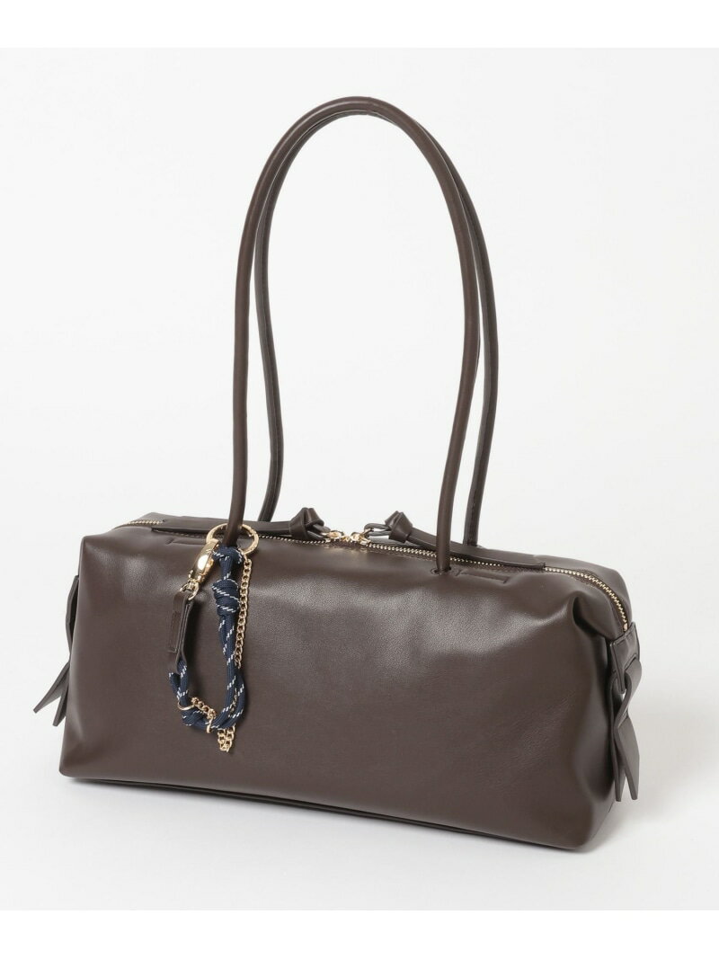 500mlペットボトルも入る/スペ軽チャーム付きロングボストン/WEB限定/646539 GLOBAL WORK グローバルワーク バッグ トートバッグ ブラック ブラウン【先行予約】*【送料無料】[Rakuten Fashion]