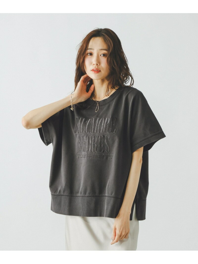 樂天商城 - ピグメントカレッジプルオーバー6分袖/660939 GLOBAL WORK グローバルワーク トップス カットソー・Tシャツ ブラック ブルー ブラウン グレー【送料無料】[Rakuten Fashion]