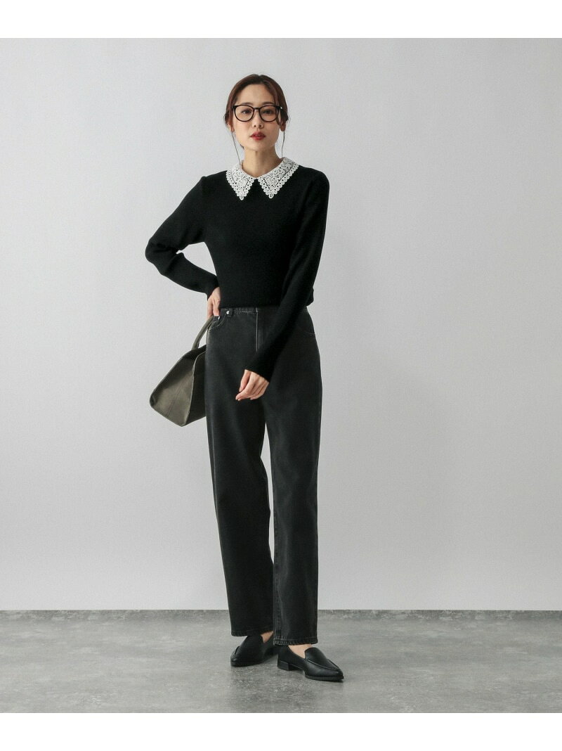 【SALE／20%OFF】メルティレース襟2WAYプルオーバー/579672 GLOBAL WORK グローバルワーク トップス ニット ブラック グレー【RBA_E】【送料無料】[Rakuten Fashion] globalwork-10022119 GLOBAL WORK/グローバルワーク サンプル画像3